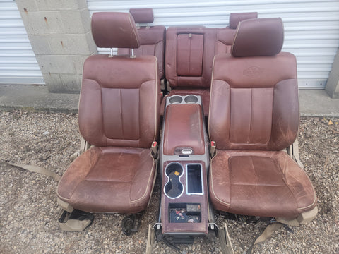 09 - 14 Ford F150 King Ranch front power Seats & rear seat w/ center console heat cool