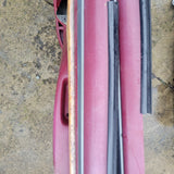 92 - 96 Ford Bronco F150 F250 Left Right RED Silver Door Panel SET Panels oem