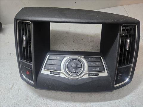 2011 Nissan Maxima Display Radio Control Panel Trim w/ Vents 9N00B 210451 OEM