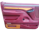 92 - 96 Ford Bronco F150 F250 Left Right RED Silver Door Panel SET Panels oem