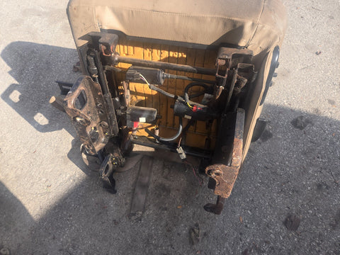 96 97 DODGE RAM 1500 2500 FRONT driver left POWER SEAT Track w/ switch oem works