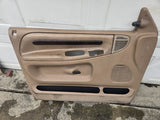 94 -02 Dodge RAM CUMMINS Front LEATHER Left RIGHT Door Trim Panels PANEL set OEM