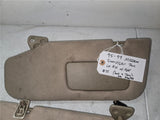 1995 - 1999 Nissan Sun Visor Tan Left & Right (has a tear see photos) OEM
