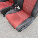 12 - 15 HONDA CIVIC SI K24 4dr FRONT manual seats RED seat w/ headrest oem