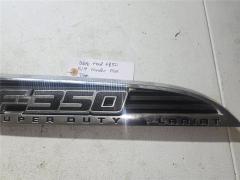 2010 Ford F350 Right Hand Fender Flare Trim OEM