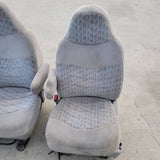 99 - 05 FORD F250 F350 FRONT GRAY CLOTH MANUAL SEAT power SEAT bucket seats OEM