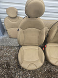 2007 - 2015 MINI COOPER S FRONT TAN LEATHER SEAT SET SEATS RIGHT LEFT OEM rear
