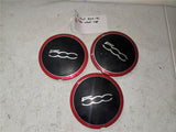 2014 Fiat 500 (3) Center Wheel Cap P/N# 68078419AB, 68078421AB OEM