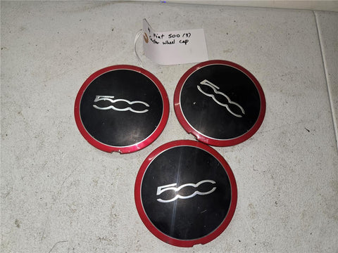 2014 Fiat 500 (3) Center Wheel Cap P/N# 68078419AB, 68078421AB OEM