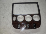 98 - 02 Benz W163 Radio Climate Control Dash Bezel With 4 Switches 16754898 OEM