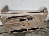 98 - 02 Dodge RAM Power Front LEATHER Left RIGHT Door Trim Panels PANEL set OEM