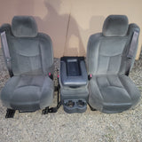 00 -06 Avalanche TAHOE SIERRA SILVERADO front manual cloth seats console seat oe