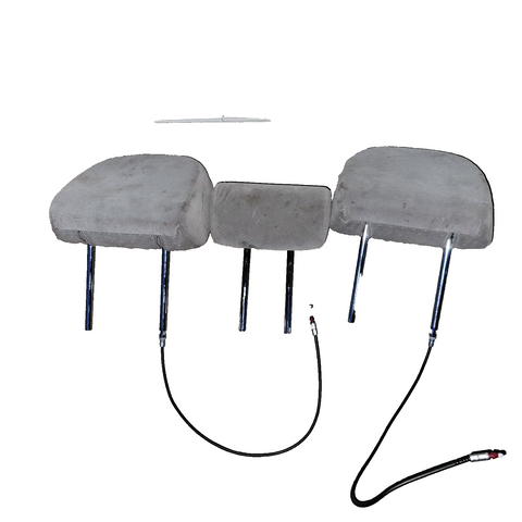 11 - 18 Toyota Sienna Headrest 3rd Row Rear Gray Cloth head rest oem w/ cable