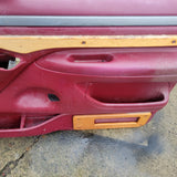 92 - 96 Ford Bronco F150 F250 Left Right RED Silver Door Panel SET Panels oem