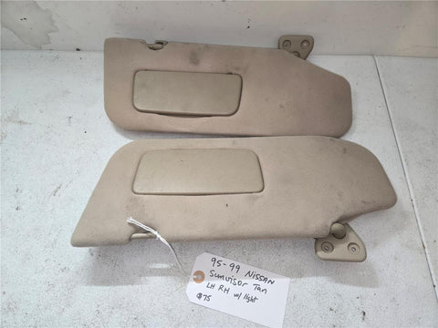 1996 - 2000 Honda Civic Sun visor Gray Lit RH Set OEM