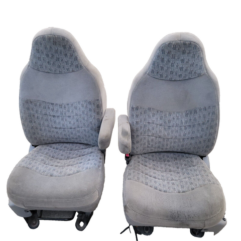 99 - 05 FORD F250 F350 FRONT GRAY CLOTH MANUAL SEAT power SEAT bucket seats OEM