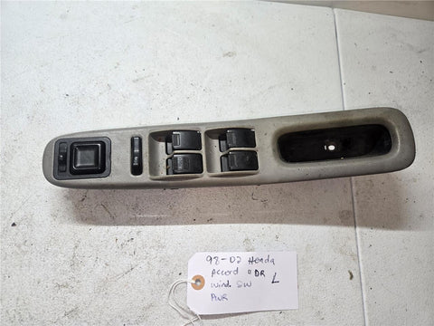 1998 - 2002 Honda Accord 4DR Left PWR Window Switch 641-50719BL OEM