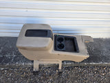 07  - 14 Suburban GMC Yukon Tahoe Center Console Armrest Black Cupholder OEM Tan