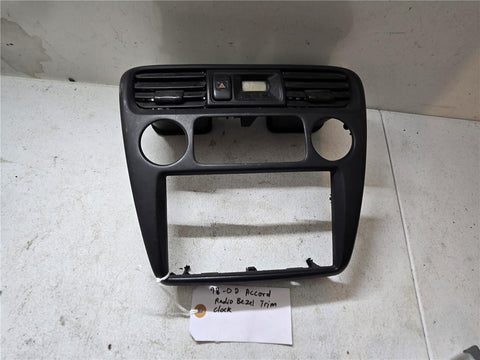 1998 - 2002 Honda Accord Radio Bezel Trim Clock 3970A-S84-A001 OEM