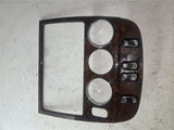 98 - 02 Benz W163 Radio Climate Control Dash Bezel With 4 Switches 16754898 OEM