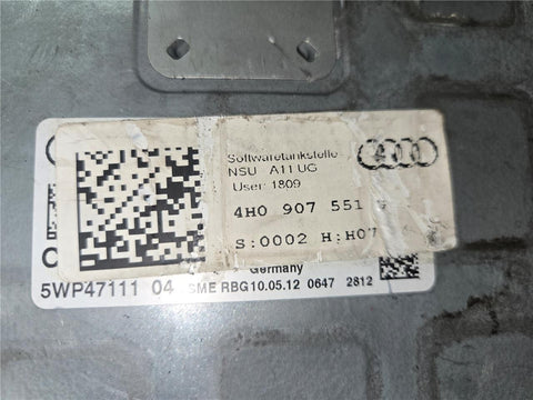 2012 - 2018 Audi A8 Engine Computer Control Module 4HO 907 551 A OEM