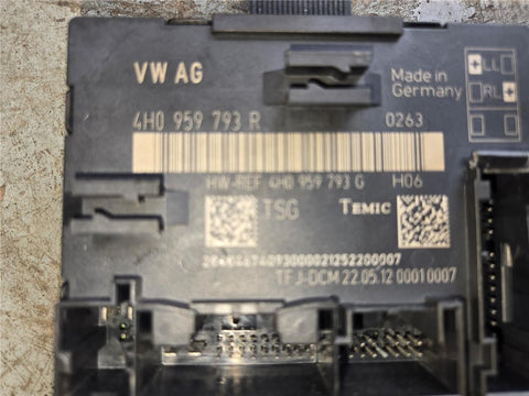 11-18 Audi A8 Front Left Side Door Window Control Module Unit 4H0 959 793 G OEM