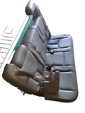 00 - 06 SUBURBAN YUKON XL ESCALADE ESV TAN LEATHER 3RD ROW BENCH SEATS SEAT OEM