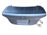 2006 - 10 BMW M5 E60 REAR TRUNK LID GATE DECK LID COVER W/ SPRING HINGES LIP OEM