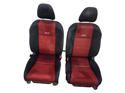 2012 - 15 Honda Civic Si front manual Driver Passenger Seats red Air B seat oem