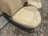 2007 - 2015 MINI COOPER S FRONT TAN LEATHER SEAT SET SEATS RIGHT LEFT OEM rear