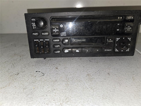 1987 - 2002 Dodge Jeep Chrysler Radio CD Cassette Player P04704383AF OEM