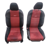 12 - 15 HONDA CIVIC SI K24 4dr FRONT manual seats RED seat w/ headrest oem