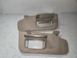 1995 - 1999 Nissan Sun Visor Tan Left & Right (has a tear see photos) OEM