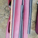 92 - 96 Ford Bronco F150 F250 Left Right RED Silver Door Panel SET Panels oem