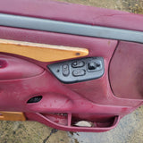 92 - 96 Ford Bronco F150 F250 Left Right RED Silver Door Panel SET Panels oem