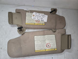 1995 - 1999 Nissan Sun Visor Tan Left & Right (has a tear see photos) OEM