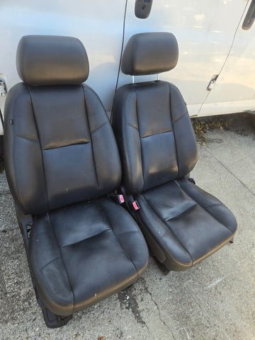 07 - 1 4  ESCALADE Tahoe Sierra Yukon Front SEATS BLACK power Leather seat oem