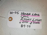 2001 - 2005 Honda LENS Civic Right Light 4 Door Trunk 33501S5DA01 OEM