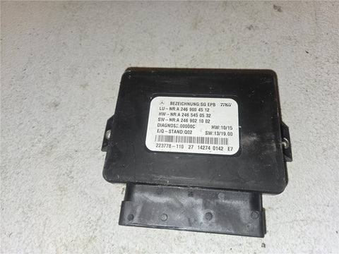 2014 - 2015 Mercedes-Benz ML350 Parking Brake Control Module A 246 900 45 12 OEM