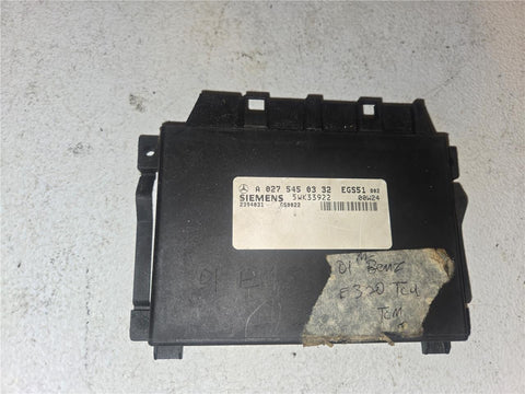  2001 - 2003 Mercedes C240 TCM Transmission Control Module A 027 545 03 32 OEM
