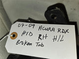 2007 - 2009 Acura RDX HID Right Headlight, Broken tab 33101-STK-A01 OEM