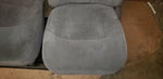 88 - 96 FORD F150 F250 F350 FRONT GRAY CLOTH MANUAL SEATS CENTER CONSOLE JUMP SEAT OEM