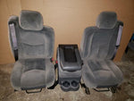 00-06 TAHOE SIERRA SILVERADO SUBURBAN FRONT CLOTH MANUAL SEATS CONSOLE JUMP SEAT