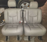 03 04 05 06 CHEVY TAHOE YUKON ESCALADE GRAY LEATHER 2ND ROW BUCKET SEATS SEAT