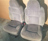 99 - 07 FORD F250 F350 EXCURSION SUPERDUTY GRAY FRONT MANUAL SEATS SEAT