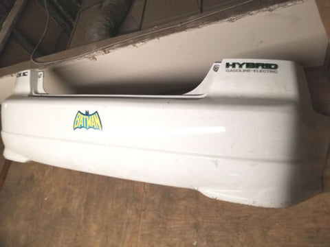 03 04 05 HONDA CIVIC EX LX HYBRID 4 DOOR SEDAN REAR WHITE BUMPER COVER OEM NICE