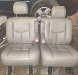 03 04 05 06 CHEVY TAHOE YUKON ESCALADE GRAY LEATHER 2ND ROW BUCKET SEATS SEAT