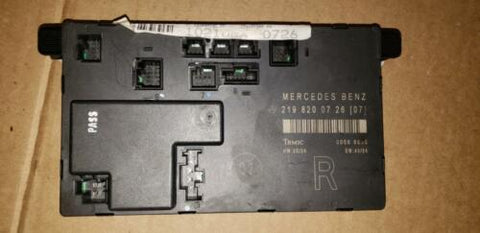 06 -11 MERCEDES CLS500 CLS550 CLS63 FRONT RIGHT DOOR CONTROL UNIT OEM 2198200726