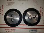 05 06 INFINITI QX56 CHROME WHEEL CENTER CAPS PAIR OEM