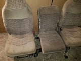 99 - 04 FORD F250 F350 SUPERDUTY FRONT TAN POWER SEAT SEATS CONSOLE JUMP TRACK